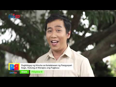 Grade 6 Filipino Q1 Ep7: Pagbibigay ng Hinuha sa Kalalabasan ng Pangyayari Bago, Habang at ....
