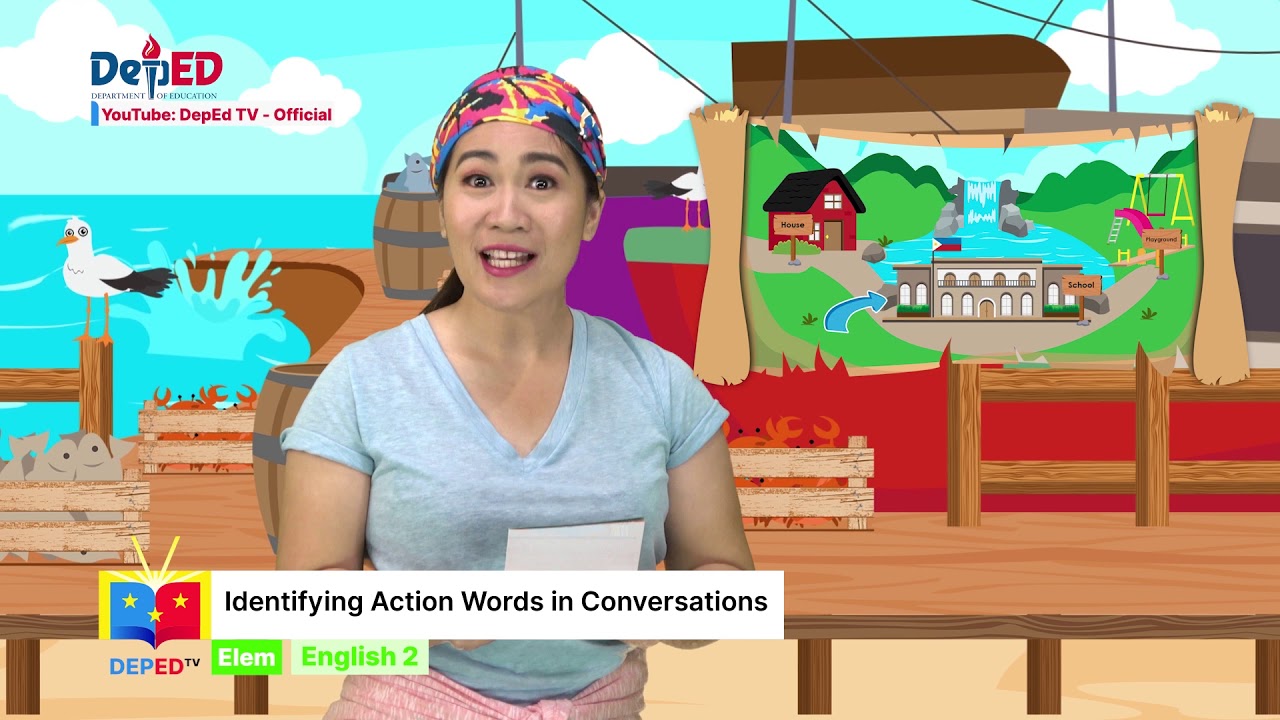 Grade 2 ENGLISH Ep13: Identifying Action Words in Conversations backdrop