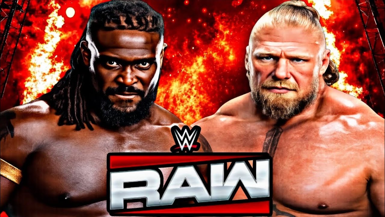 Oba Femi Vs Brock Lesnar WWE Raw June 3 2026 WWE2K26 Simulation - FULL MATCH background