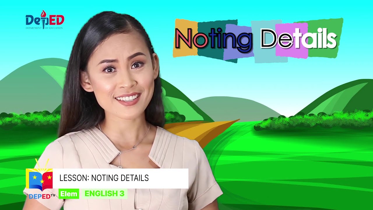 Grade 3 English Q1 Ep2: Noting Details background