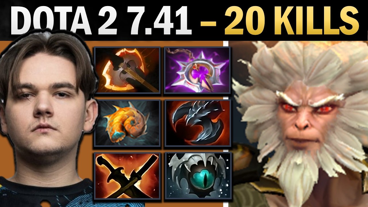 Monkey King Dota 2 7.41 with Skadi and Nullifier - Dota Gameplay background