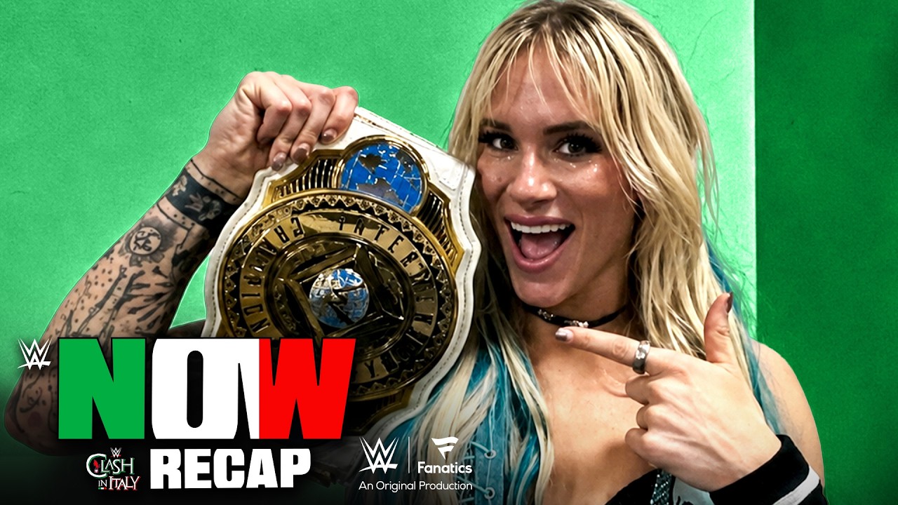 FULL INTERVIEW: Sol Ruca on Women’s Intercontinental Title win | WWE Clash in Italy Recap: WWE Now background