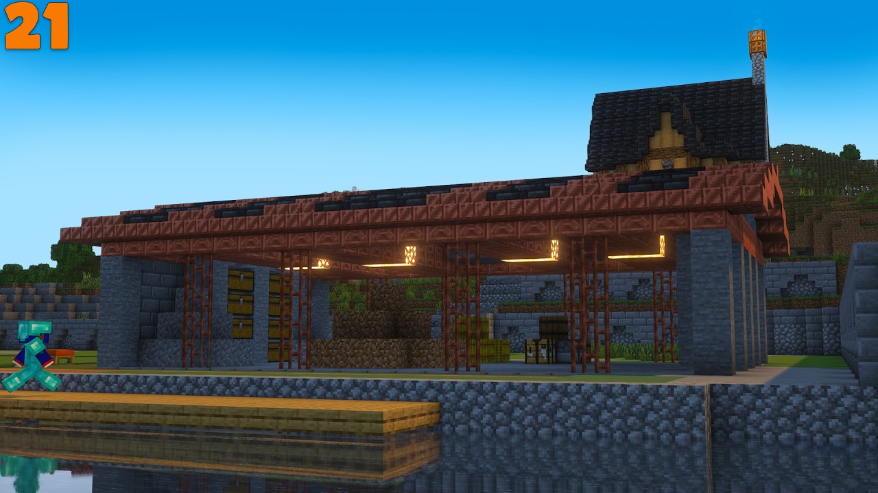 Yes, More Storage! | Let's Play Minecraft E21 background