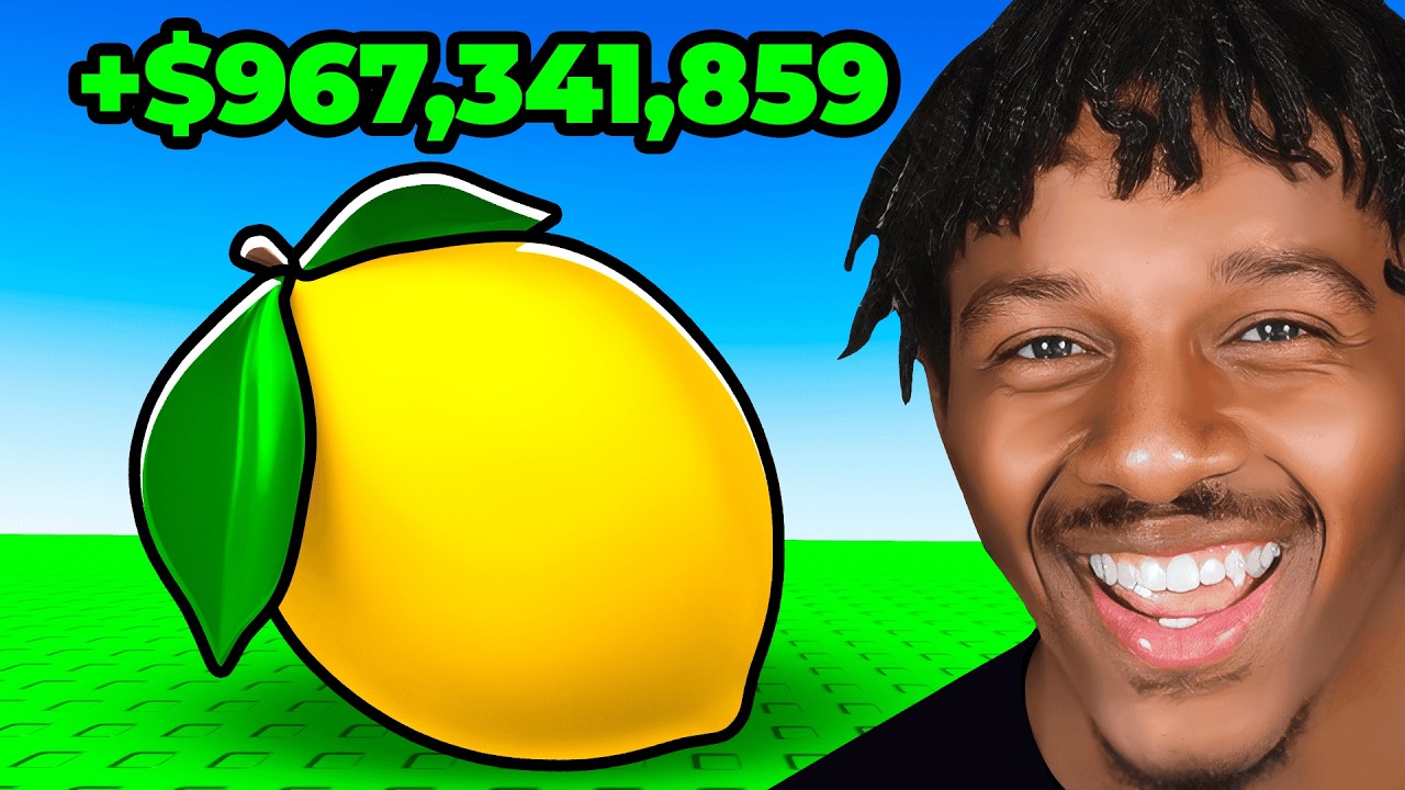 Spending $100,000 For EVERYTHING In Roblox Sell Lemons 🍋 background