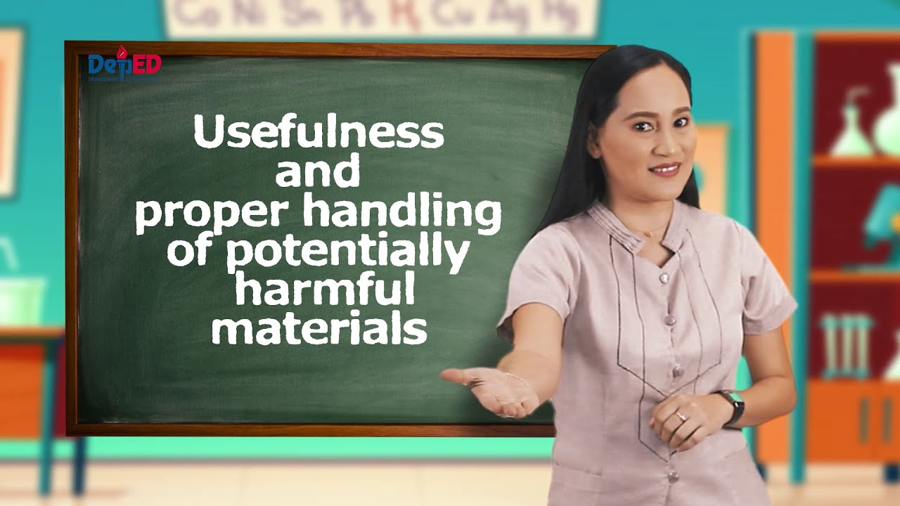 Grade 5 Science Q1 Ep2: Usefulness and Proper Handling of Potentially Harmful Materials background