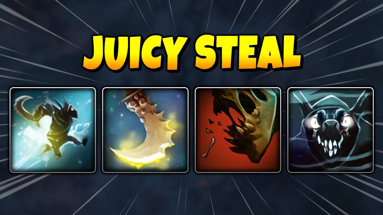 DOTA 2 ABILITY DRAFT - JUICY STEAL Essence Shift + Feast background