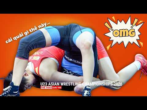 🔥💥 TUYỆT PHẨM ĐỈNH NHẤT Giải U17 Vô Địch Vật Châu Á, Đà Nẵng 2026. Greatest Women's Wrestling!!! background