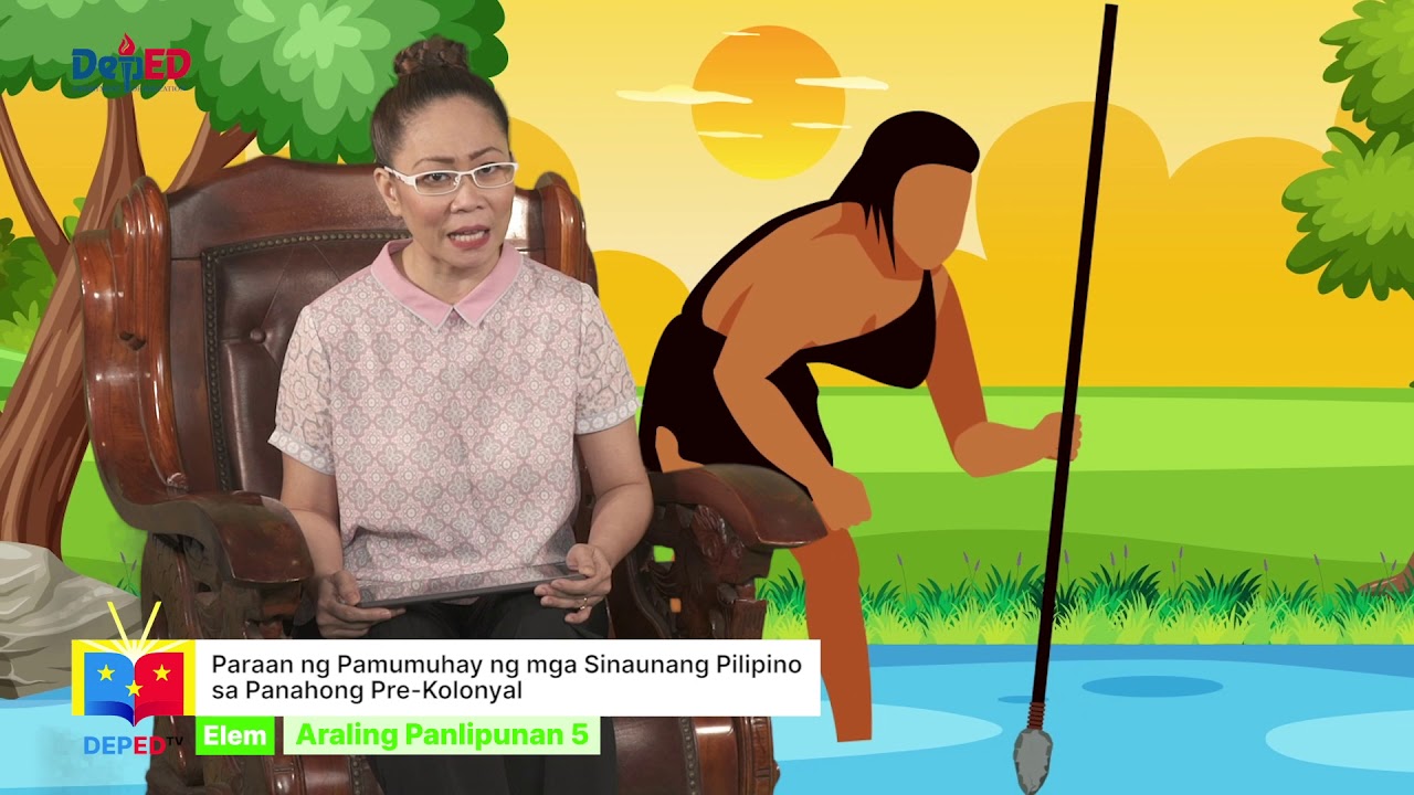 Grade 5 Araling Panlipunan q1 Ep4: Paraan ng Pamumuhay ng Sinaunang Pilipino sa Panahong PreKolonyal background