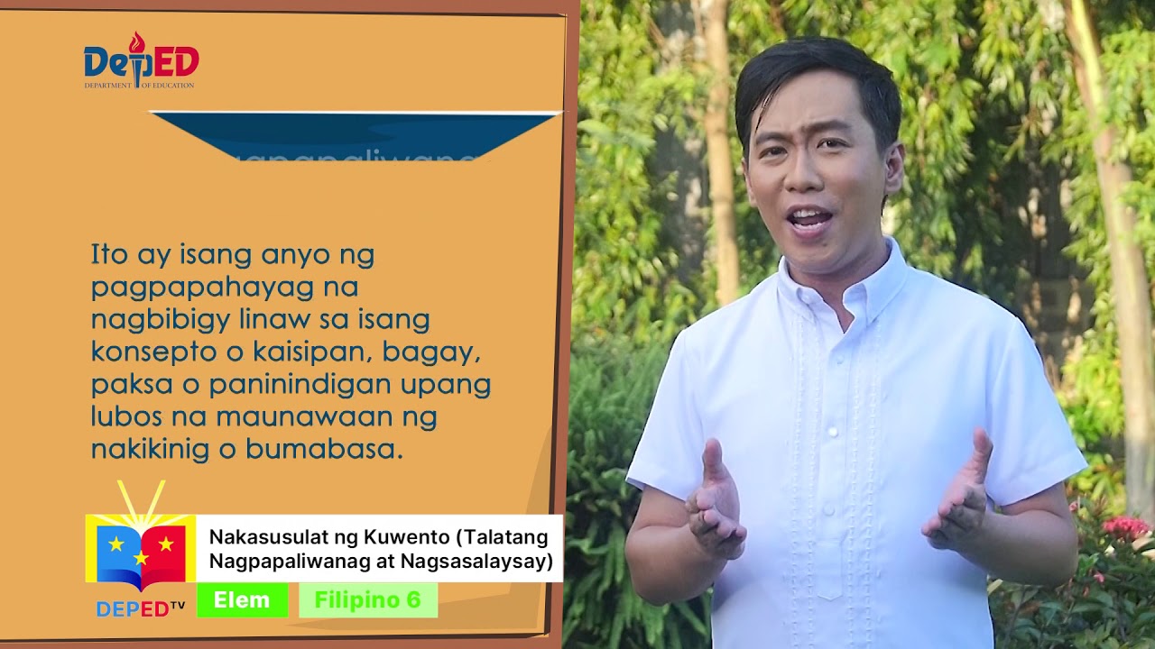 Grade 6 Filipino Q1Ep15: Nakasusulat ng Kuwento (Talatang Nagpapaliwanag at Nagsasalaysay)