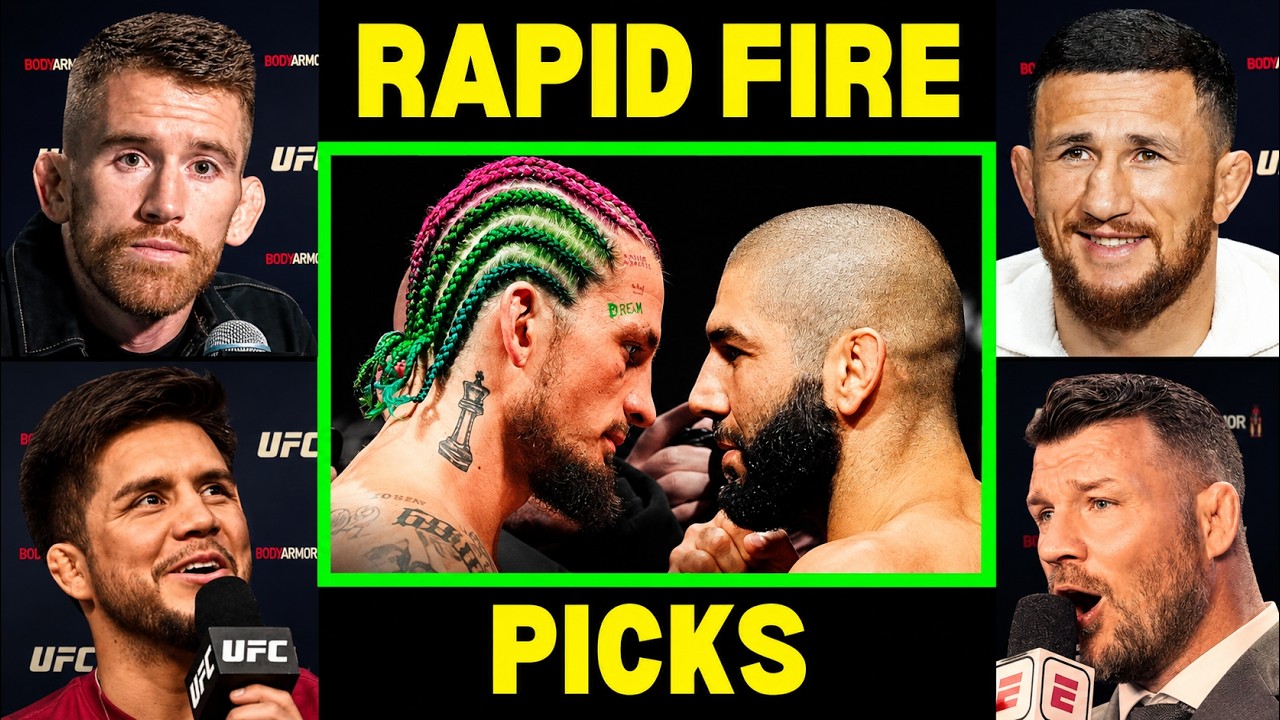 UFC Fighters "Predict" Sean O Malley vs Aiemann Zahabi | UFC White House background