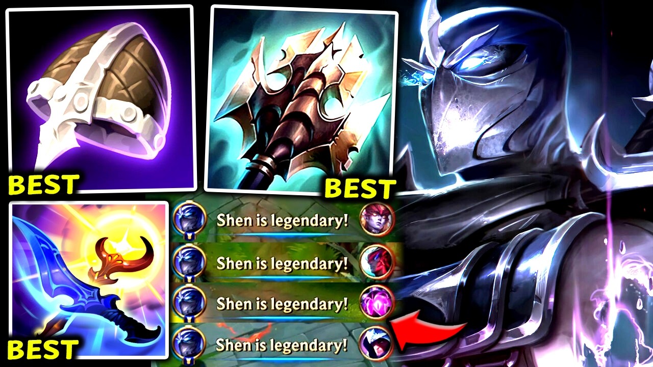 SHEN TOP IS NOW GOD-TIER + EXTREME HIGH W/R! (#1 KING OF MACRO) - 2026 Shen TOP Gameplay Guide background