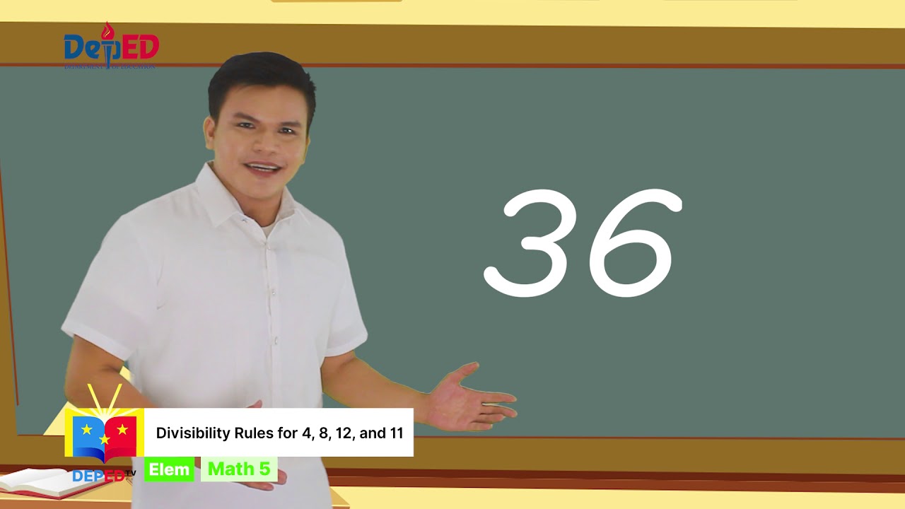 Grade 5 Math Q1 Ep3: Divisibility Rules for 4, 8, 12 and 11 backdrop