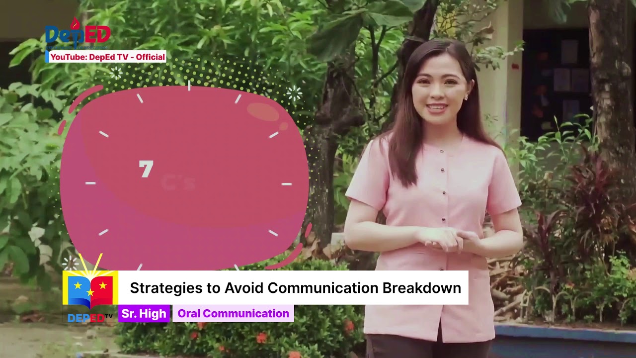 SHS Oral Communication Q1 Ep4: Strategies to Avoid Communication Breakdown backdrop