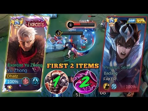 HOW TO SURVIVE ON TEAM FIGHTS USING THIS DEFENSE ITEM! | YU ZHONG BEST BUILD - MLBB background