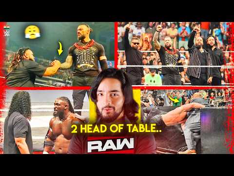 'Kar Liya Acknowledge🩸☝️' 2 Head of the Table, Roman Reigns - WWE Raw Highlights background