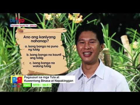 Grade 1 MTB Q1 Ep16: Pagtukoy sa Kuwentong Binasa