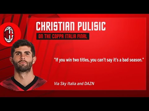 Christian Pulisic says two titles in a season is success for AC Milan #futbolamericas backdrop