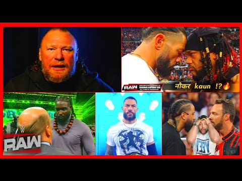 YE KAISE HO GYA đ± Roman vs Jacob Tribal Combat OFFICIAL đ„ Oba Warns Brock | RAW Highlights background