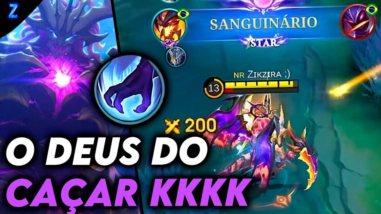 THAMUZ SELVA SEM ACERTA CAÇAR KKKK - THAMUZ GAMEPLAY | Mobile Legends backdrop
