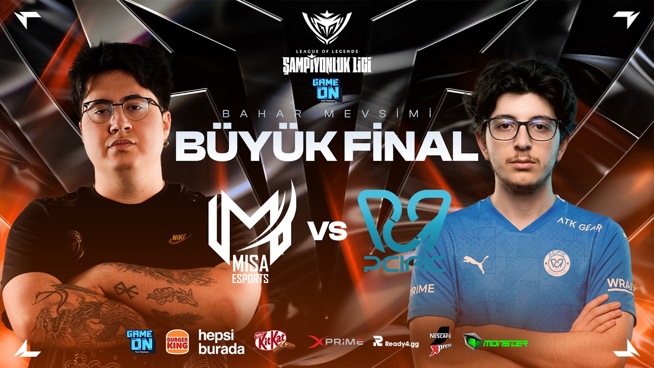 MISA Esports đ PCIFIC Esports â GAMEON Ćampiyonluk Ligi Bahar Mevsimi â BĂŒyĂŒk Final â BO5 backdrop