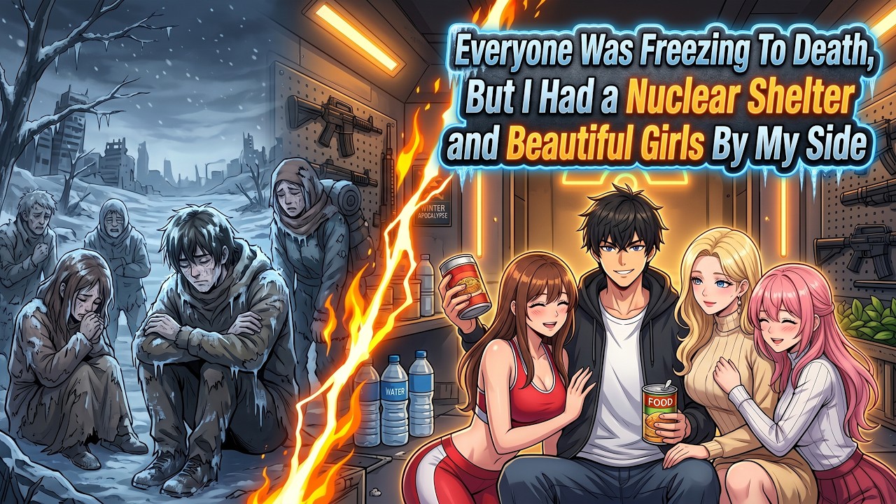 By My SideEveryone Was Freezing To Death, But I Had a Nuclear Shelter and Beautiful Girls backdrop