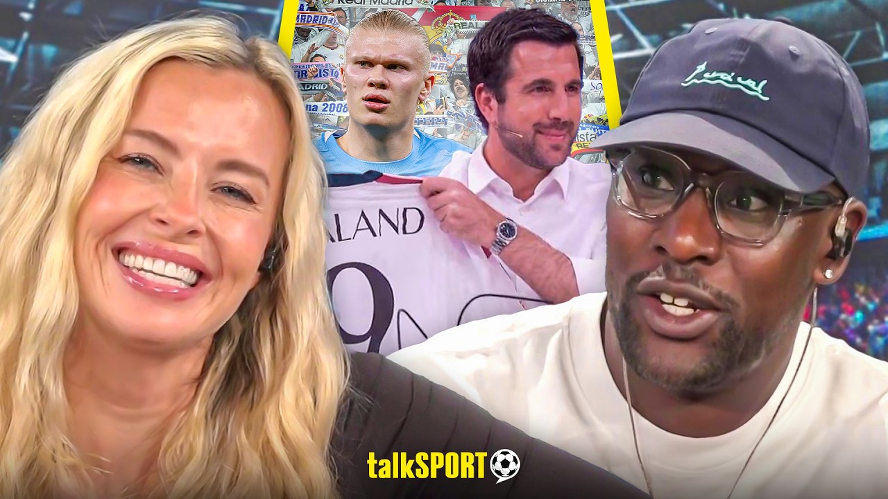 "THERE MUST BE SOMETHING!" Carlton Cole WEIGHS IN on Real Madrid candidate's pledge to sign Haaland! backdrop