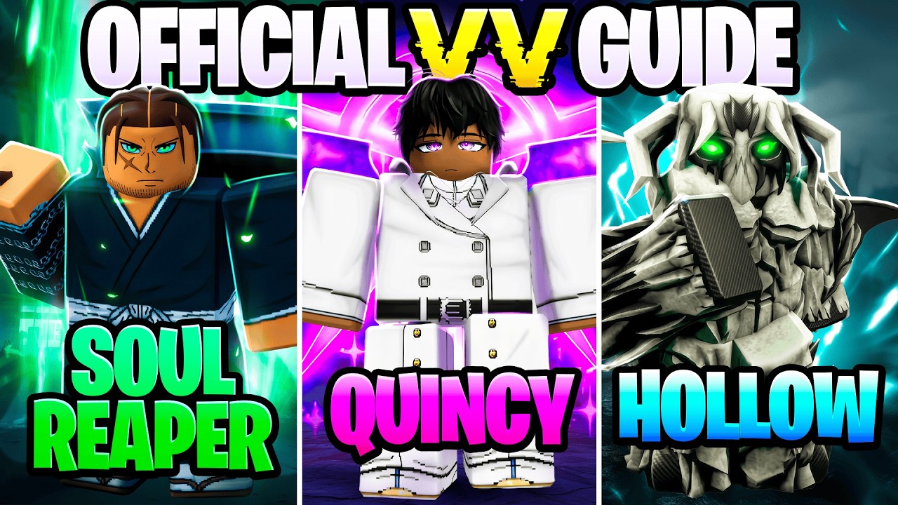 The OFFICIAL Beginners Guide to VV Ultimatum (Soul Reaper, Quincy, Hollow, Shikai, Bankai) backdrop