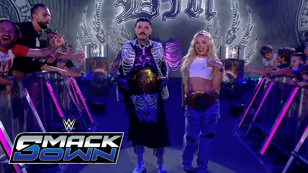 Dominik Mysterio (With Liv Morgan) Entrance: WWE SmackDown in Bologna, Italy, June 5, 2026 backdrop