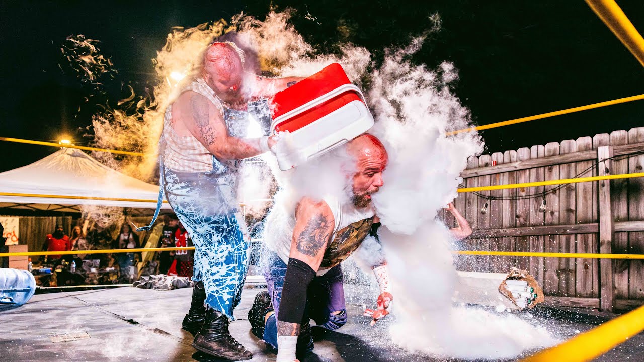 Hardcore Hillbilly vs Lane Bloodie backdrop