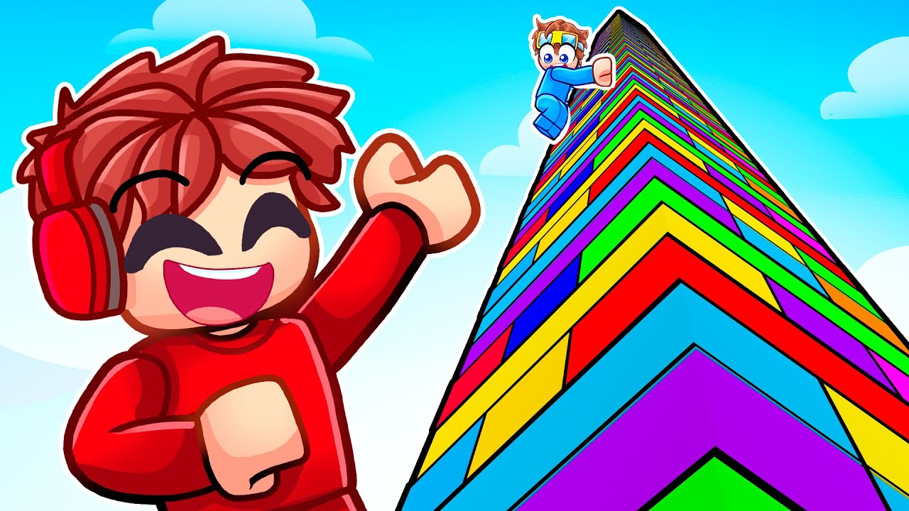 Cash vs Nico GIANT JENGA in Roblox! backdrop