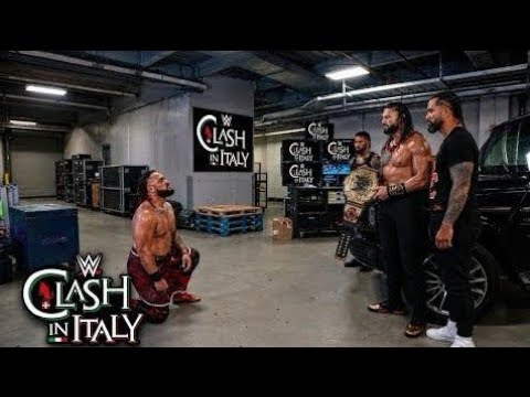 WHAT HAPPENED AFTER CLASH IN ITALY: JACOB FATU FINALLY ACKNOWLEDGES ROMAN REIGNS BESIDE HIS CAR… backdrop