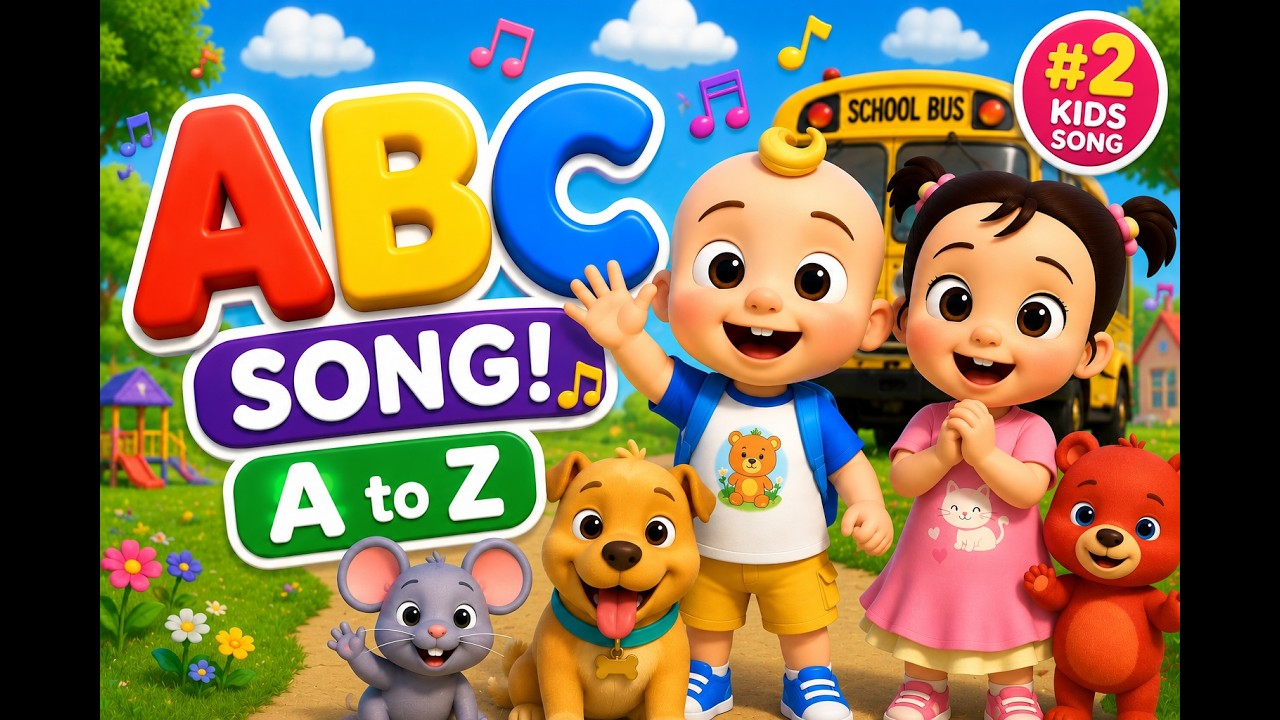 ABC Phonics Song for Kids | Learn A to Z Alphabet with Fun & Music | MiniMellow Kids backdrop