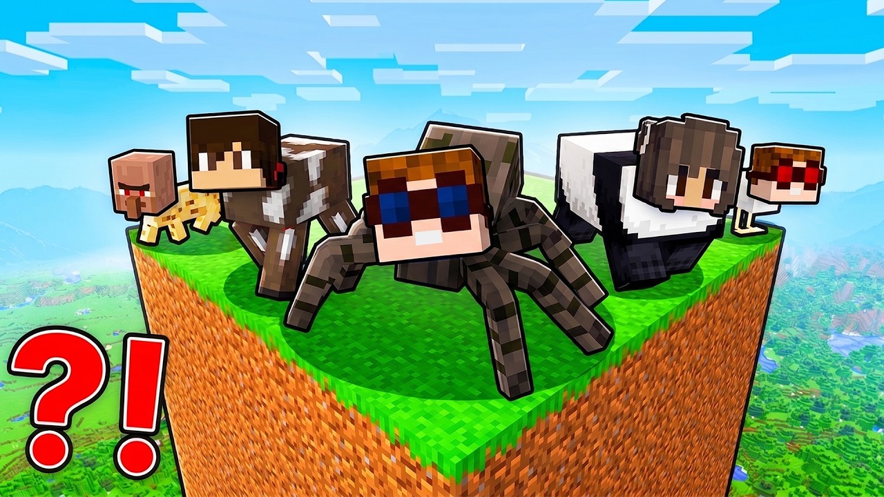 Wir ÜBERLEBEN auf einem TIER CHUNK in Minecraft! background
