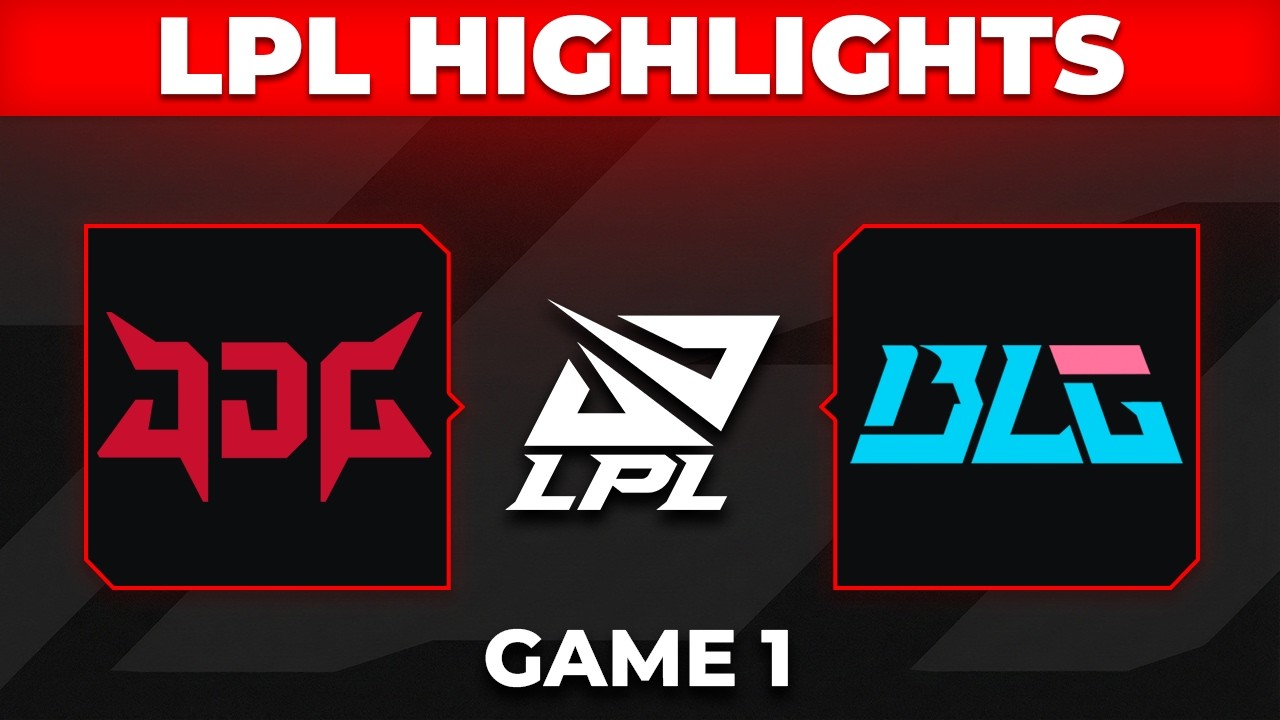 JDG vs BLG Highlights Game 1 | LPL 2026 Quarterfinals Split 2 | JD Gaming vs Bilibili Gaming backdrop