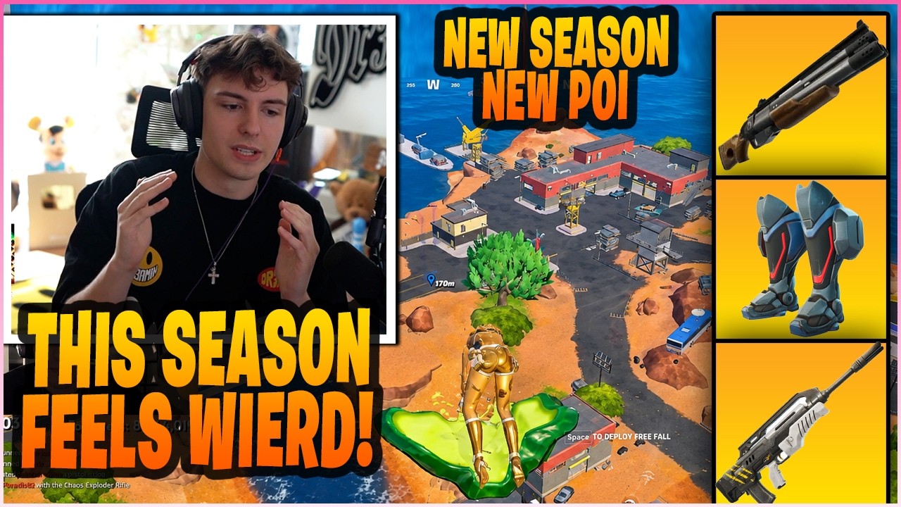 CLIX LANDS AT CHOPPED SHOP In The NEW Fortnite SEASON & Uses ALL NEW WEAPONS & ITEMS! backdrop