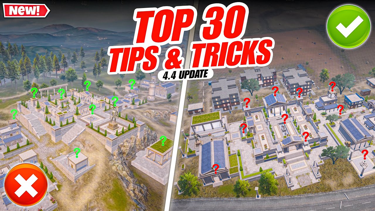 Top 30 Tips/Tricks You MUST Know About BGMI 4.4 Update😍| BGMI Update 4.4 Hero's Crown Tutorial. backdrop