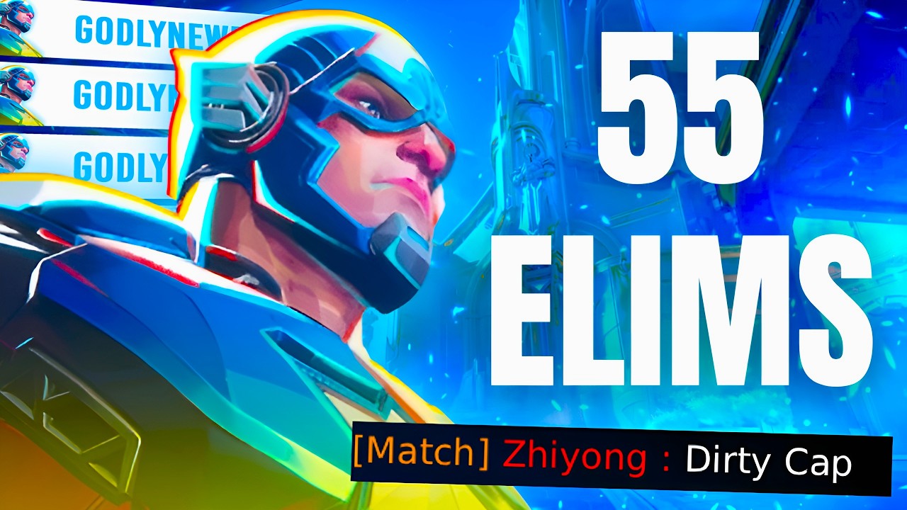 Dropping 55 ELIMS as a RANK #1 CAPTAIN AMERICA | Marvel Rivals backdrop