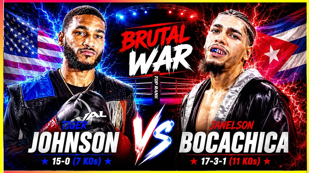 BRUTAL WAR That Shocked The World | Tiger Johnson vs Janelson Bocachica backdrop