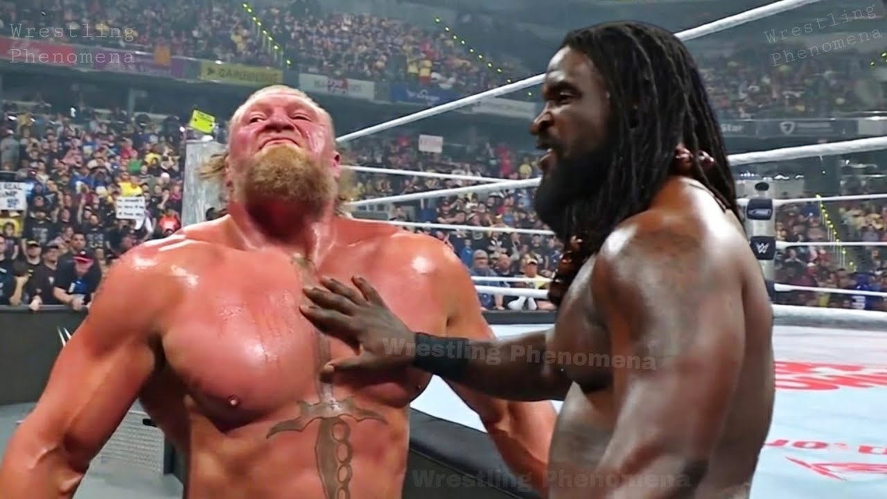WWE 23 December 2025 Brock Lesnar Vs Oba Femi Full Match Highlights WWE Raw 2025 Highlights backdrop