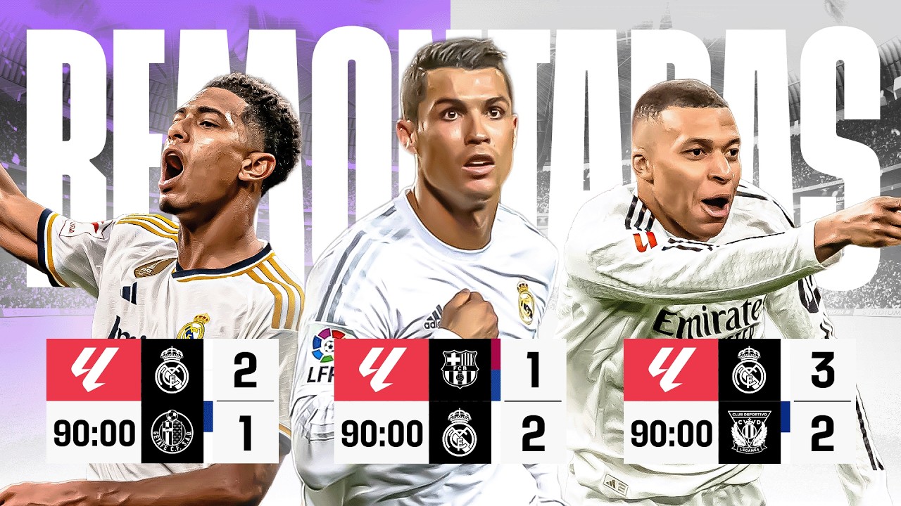 ¡Las MEJORES REMONTADAS del REAL MADRID en LALIGA! ⚪🔥| PARTE 2 backdrop