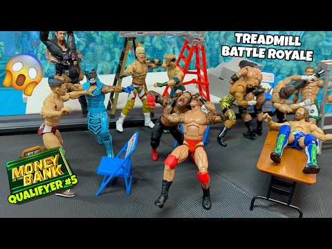 13-Man TREADMILL BATTLE ROALE | United States Championship | WWE Action Figure Match! backdrop
