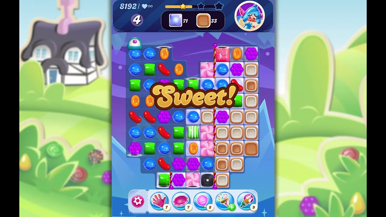 Candy Crush Saga Level 8192 backdrop