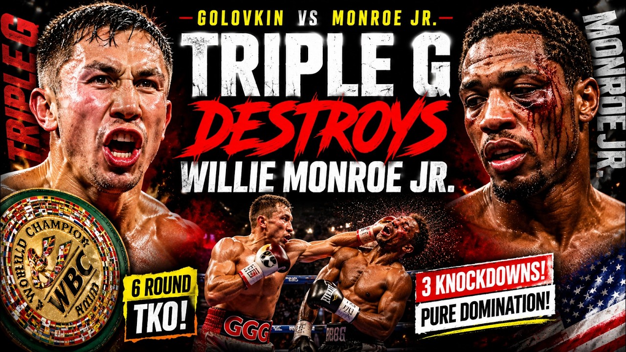 Gennady Golovkin SHATTERS Willie Monroe Jr. | The Night Triple G Hunted Down His Fastest Opponent backdrop