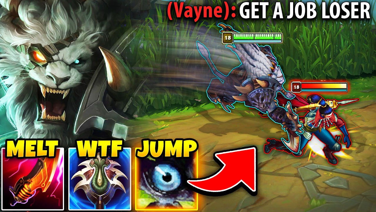 This guy locked in Vayne top... so I went Rengar and taught her a lesson backdrop