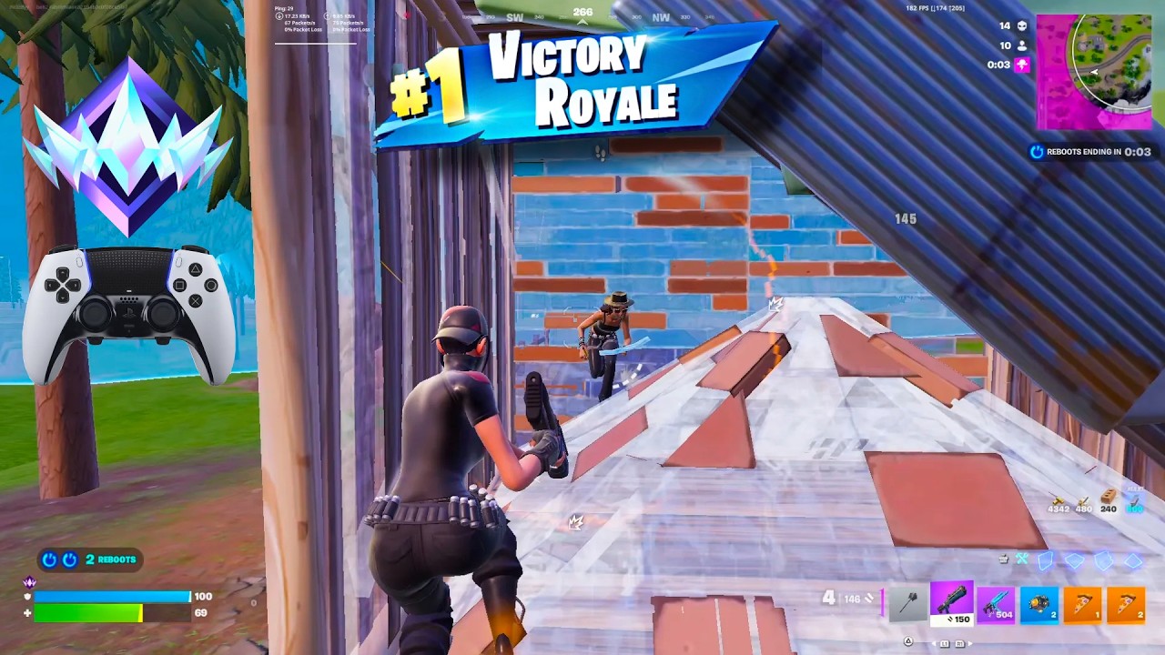 Fortnite Unreal Ranked Reload | PS5 Controller Gameplay backdrop