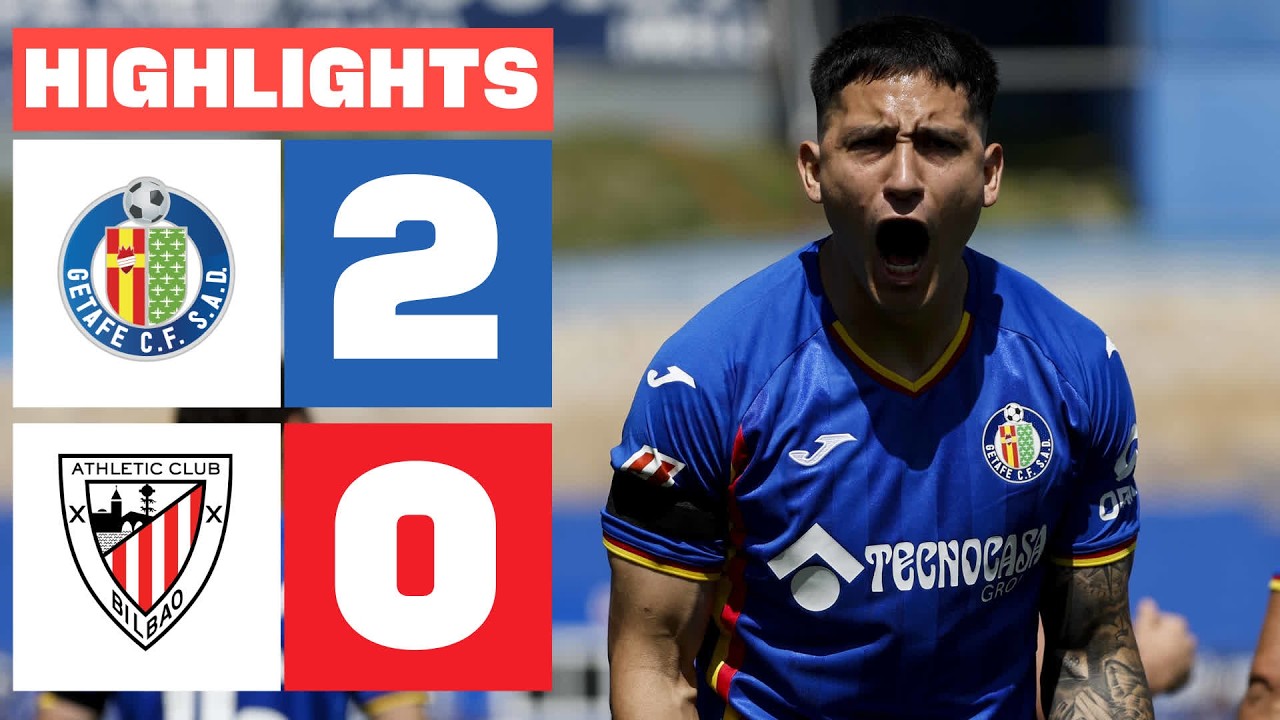 GETAFE CF 2 - 0 ATHLETIC CLUB | RESUMEN LALIGA EA SPORTS backdrop