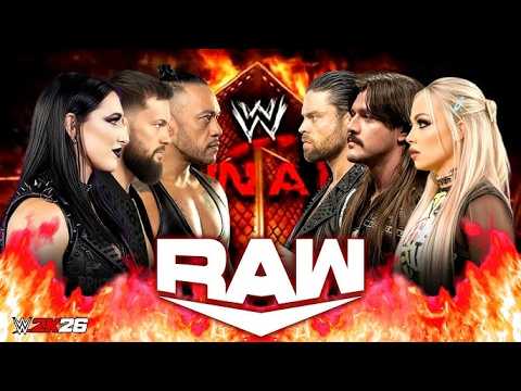WWE Finn Bálor, rhea Ripley Damian Priest vs Dominik Mysterio, Liv Morgan and JD McDonagh 5 june