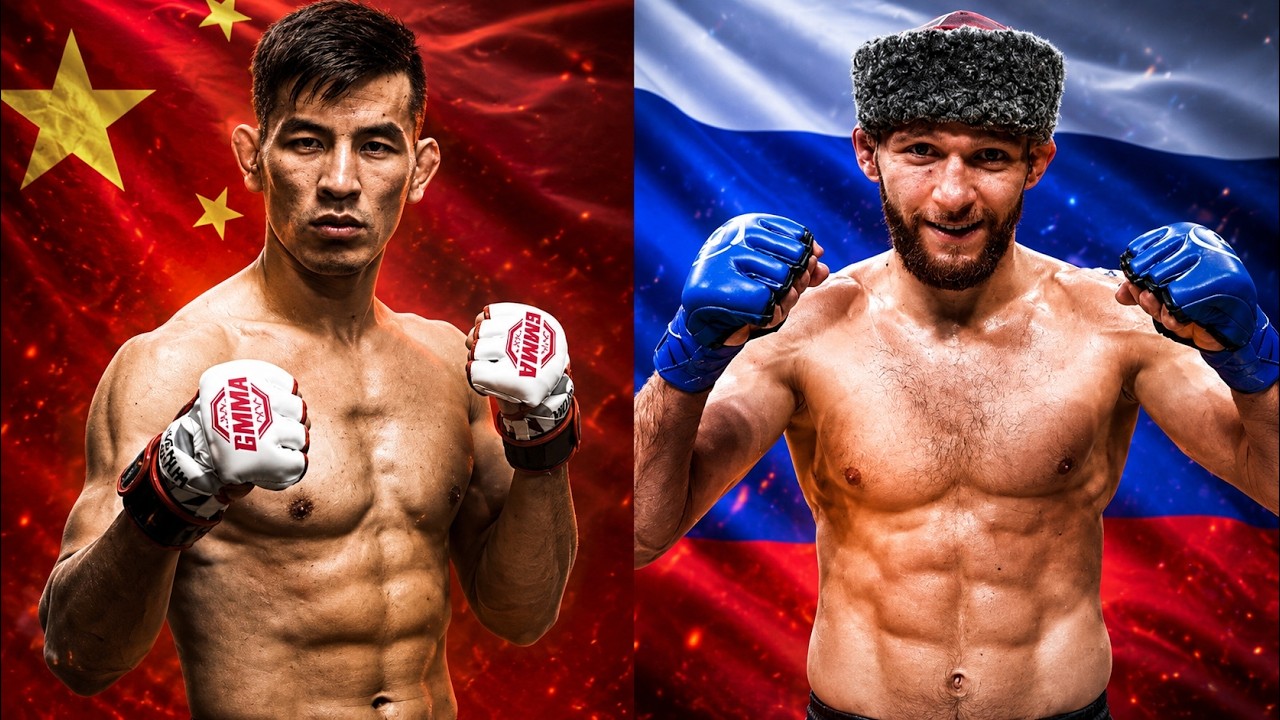 Daring Kung Fu master wanted a fight and escalated the tension with a Russian Cossack! backdrop