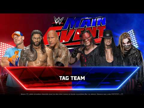 FULL MATCH - JOHN CENA & ROMAN REIGNS & THE ROCK VS KANE & THE UNDERTAKER & BRAY WYATT backdrop