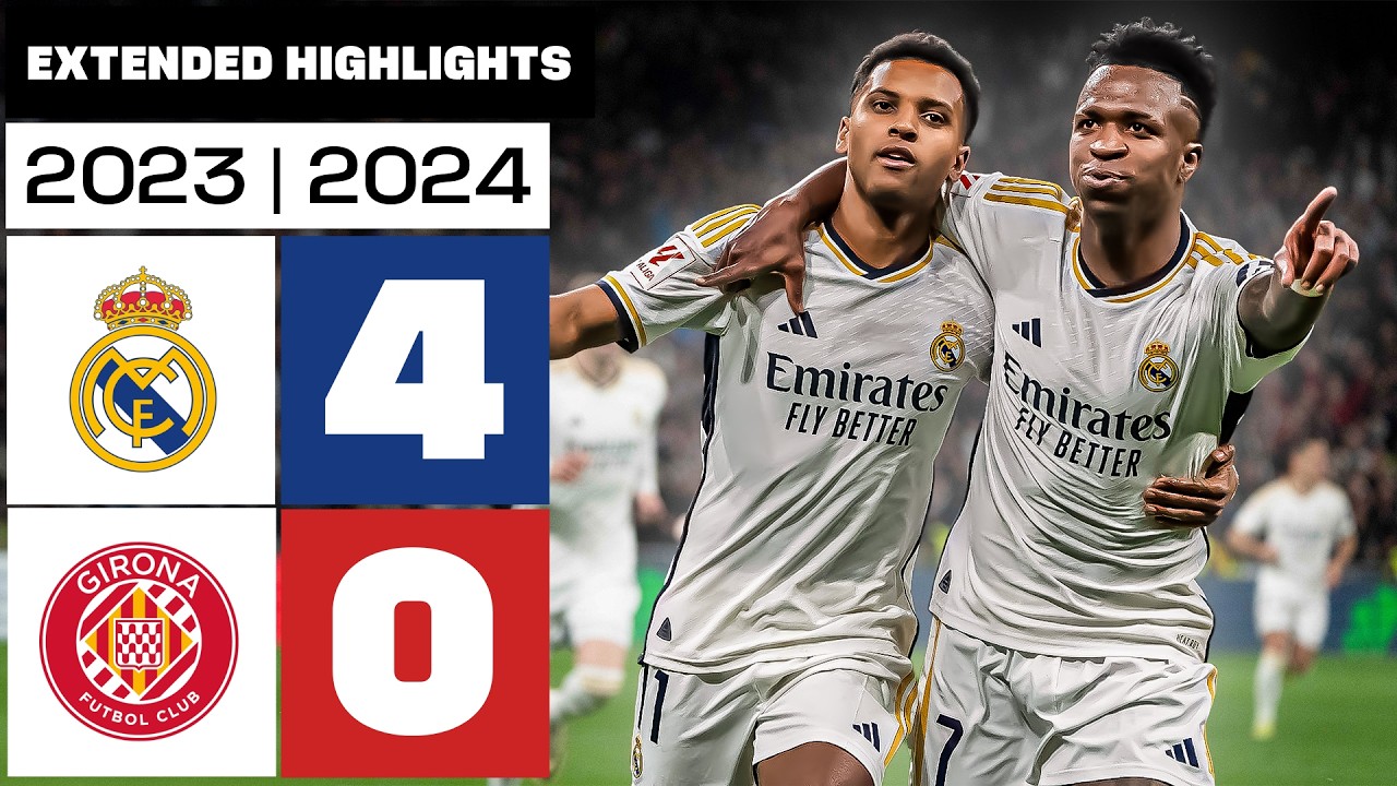 Cuando el REAL MADRID frenó el sueño del GIRONA | Real Madrid 4-0 Girona FC 2023/24 backdrop